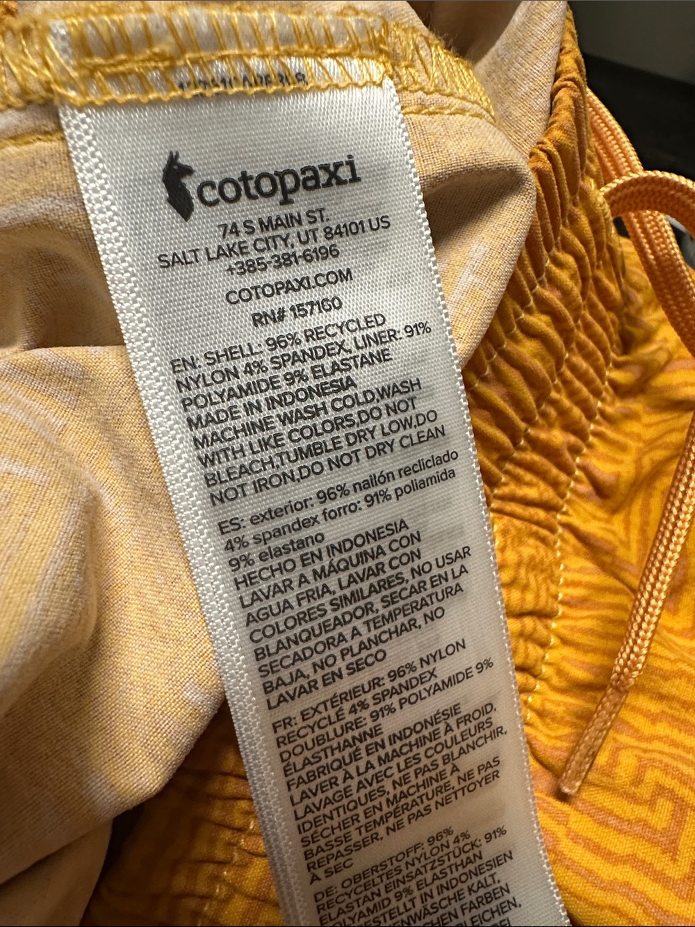 Cotopaxi Women’s Brinco 3" Short - Zen Garden Honeycomb Sz M - Picture 13 of 14